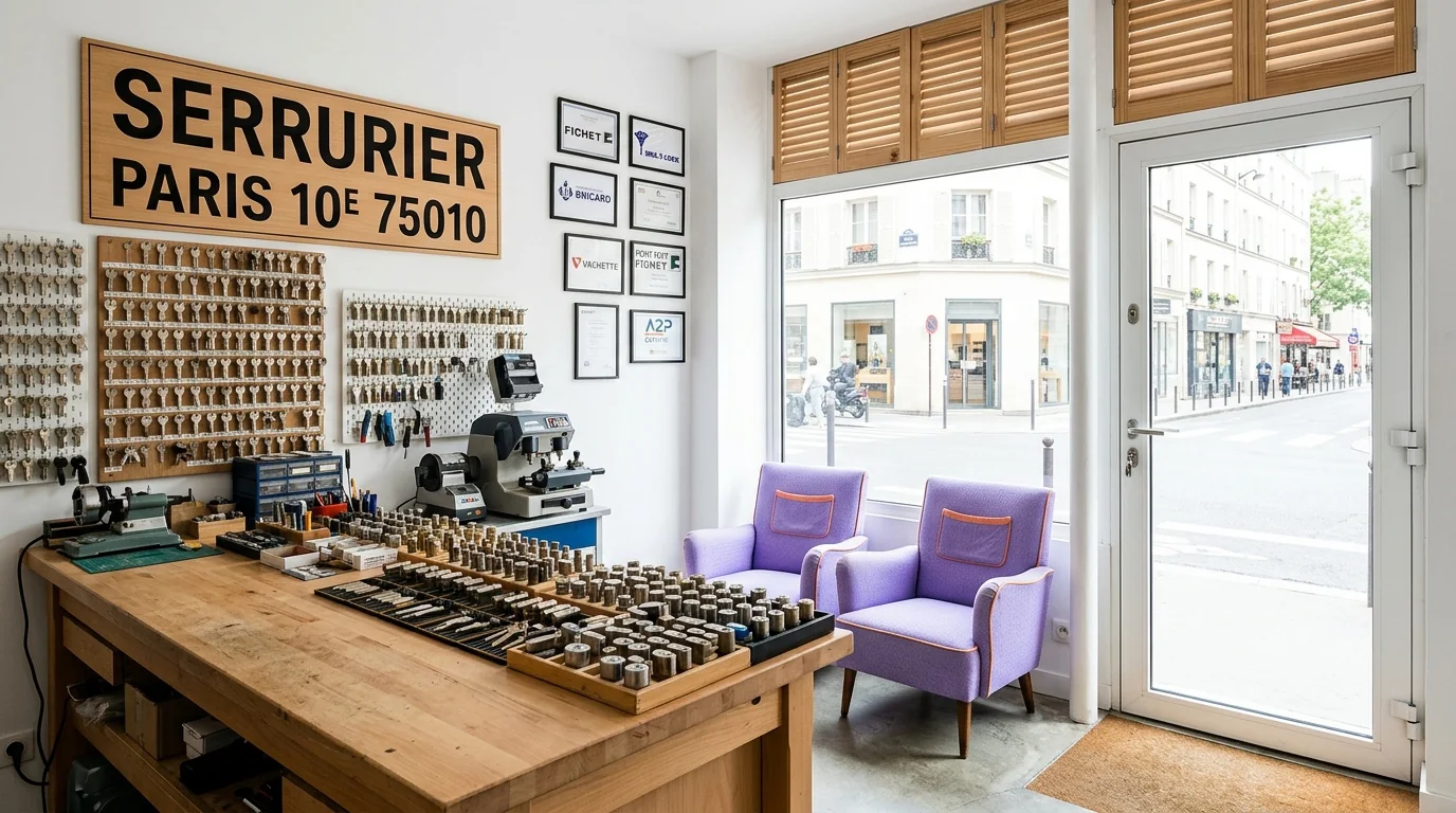 Atelier Serrurier Paris 10e · côté Canal Saint-Martin