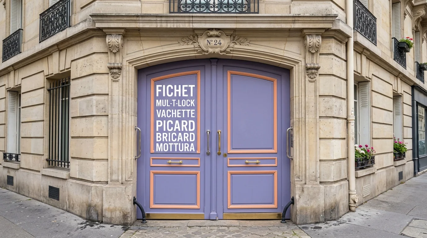 Installateur agréé · double-porte avec plaque des marques posées
